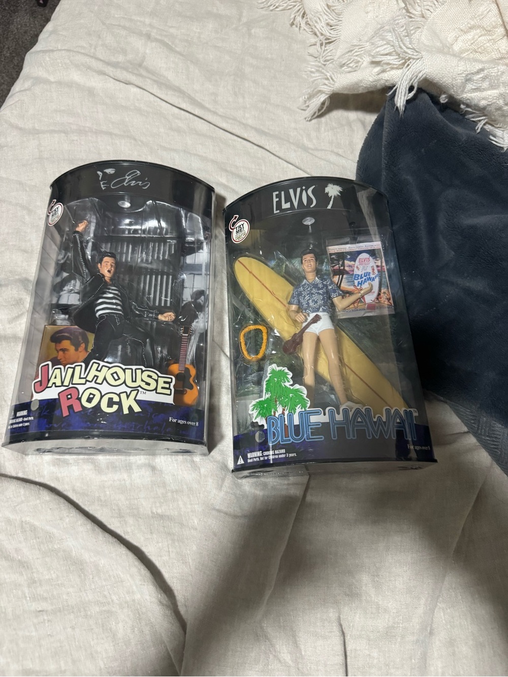 PELVIS Action Figure Duo - Blue Shirt Surf Outfit & Black Jailhouse Rock Outfit